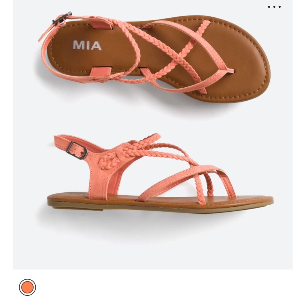 pink braided sandals